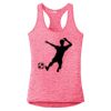 Multi-Color Sublimatable Ladies PosiCharge Electric Heather Racerback Tank Thumbnail