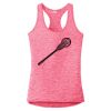 Multi-Color Sublimatable Ladies PosiCharge Electric Heather Racerback Tank Thumbnail