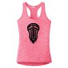 Multi-Color Sublimatable Ladies PosiCharge Electric Heather Racerback Tank Thumbnail