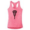 Multi-Color Sublimatable Ladies PosiCharge Electric Heather Racerback Tank Thumbnail