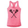Multi-Color Sublimatable Ladies PosiCharge Electric Heather Racerback Tank Thumbnail