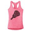 Multi-Color Sublimatable Ladies PosiCharge Electric Heather Racerback Tank Thumbnail