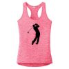 Multi-Color Sublimatable Ladies PosiCharge Electric Heather Racerback Tank Thumbnail