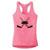 Multi-Color Sublimatable Ladies PosiCharge Electric Heather Racerback Tank Thumbnail