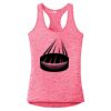 Multi-Color Sublimatable Ladies PosiCharge Electric Heather Racerback Tank Thumbnail