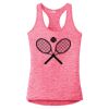 Multi-Color Sublimatable Ladies PosiCharge Electric Heather Racerback Tank Thumbnail