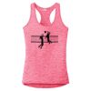 Multi-Color Sublimatable Ladies PosiCharge Electric Heather Racerback Tank Thumbnail