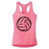 Multi-Color Sublimatable Ladies PosiCharge Electric Heather Racerback Tank Thumbnail