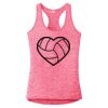 Multi-Color Sublimatable Ladies PosiCharge Electric Heather Racerback Tank Thumbnail