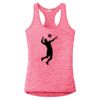 Multi-Color Sublimatable Ladies PosiCharge Electric Heather Racerback Tank Thumbnail