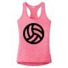Multi-Color Sublimatable Ladies PosiCharge Electric Heather Racerback Tank Thumbnail