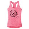 Multi-Color Sublimatable Ladies PosiCharge Electric Heather Racerback Tank Thumbnail