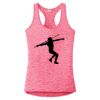 Multi-Color Sublimatable Ladies PosiCharge Electric Heather Racerback Tank Thumbnail