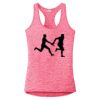 Multi-Color Sublimatable Ladies PosiCharge Electric Heather Racerback Tank Thumbnail