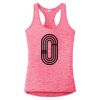 Multi-Color Sublimatable Ladies PosiCharge Electric Heather Racerback Tank Thumbnail