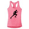 Multi-Color Sublimatable Ladies PosiCharge Electric Heather Racerback Tank Thumbnail