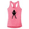 Multi-Color Sublimatable Ladies PosiCharge Electric Heather Racerback Tank Thumbnail