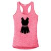 Multi-Color Sublimatable Ladies PosiCharge Electric Heather Racerback Tank Thumbnail