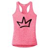 Multi-Color Sublimatable Ladies PosiCharge Electric Heather Racerback Tank Thumbnail