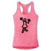 Multi-Color Sublimatable Ladies PosiCharge Electric Heather Racerback Tank Thumbnail
