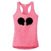 Multi-Color Sublimatable Ladies PosiCharge Electric Heather Racerback Tank Thumbnail
