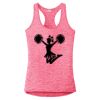 Multi-Color Sublimatable Ladies PosiCharge Electric Heather Racerback Tank Thumbnail