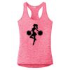 Multi-Color Sublimatable Ladies PosiCharge Electric Heather Racerback Tank Thumbnail