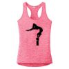 Multi-Color Sublimatable Ladies PosiCharge Electric Heather Racerback Tank Thumbnail