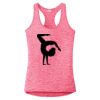 Multi-Color Sublimatable Ladies PosiCharge Electric Heather Racerback Tank Thumbnail