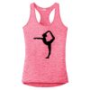Multi-Color Sublimatable Ladies PosiCharge Electric Heather Racerback Tank Thumbnail