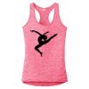 Multi-Color Sublimatable Ladies PosiCharge Electric Heather Racerback Tank Thumbnail
