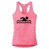 Multi-Color Sublimatable Ladies PosiCharge Electric Heather Racerback Tank Thumbnail