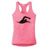 Multi-Color Sublimatable Ladies PosiCharge Electric Heather Racerback Tank Thumbnail