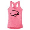 Multi-Color Sublimatable Ladies PosiCharge Electric Heather Racerback Tank Thumbnail