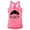 Multi-Color Sublimatable Ladies PosiCharge Electric Heather Racerback Tank Thumbnail
