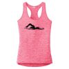 Multi-Color Sublimatable Ladies PosiCharge Electric Heather Racerback Tank Thumbnail