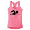Multi-Color Sublimatable Ladies PosiCharge Electric Heather Racerback Tank Thumbnail