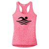 Multi-Color Sublimatable Ladies PosiCharge Electric Heather Racerback Tank Thumbnail