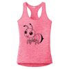 Multi-Color Sublimatable Ladies PosiCharge Electric Heather Racerback Tank Thumbnail