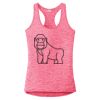 Multi-Color Sublimatable Ladies PosiCharge Electric Heather Racerback Tank Thumbnail