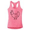Multi-Color Sublimatable Ladies PosiCharge Electric Heather Racerback Tank Thumbnail