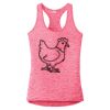 Multi-Color Sublimatable Ladies PosiCharge Electric Heather Racerback Tank Thumbnail