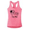 Multi-Color Sublimatable Ladies PosiCharge Electric Heather Racerback Tank Thumbnail