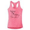 Multi-Color Sublimatable Ladies PosiCharge Electric Heather Racerback Tank Thumbnail