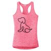 Multi-Color Sublimatable Ladies PosiCharge Electric Heather Racerback Tank Thumbnail
