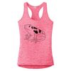 Multi-Color Sublimatable Ladies PosiCharge Electric Heather Racerback Tank Thumbnail