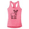 Multi-Color Sublimatable Ladies PosiCharge Electric Heather Racerback Tank Thumbnail