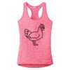 Multi-Color Sublimatable Ladies PosiCharge Electric Heather Racerback Tank Thumbnail