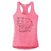 Multi-Color Sublimatable Ladies PosiCharge Electric Heather Racerback Tank Thumbnail