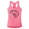 Multi-Color Sublimatable Ladies PosiCharge Electric Heather Racerback Tank Thumbnail
